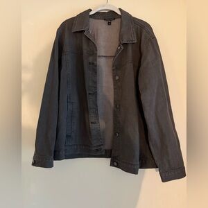 Eileen Fisher Gray Jean Jacket Classic Denim Style- Excellent Condition!!!